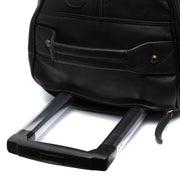 Solid Antique Brass Hardware &amp; Heavy-Duty Dual Zipper Detail on Leather Weekender Trolley Jayven for Kvinner