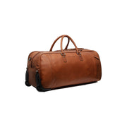 Cognac Leather Weekender Trolley Jayven for Kvinner, detail view 6