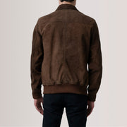 Lester Brun Suede Bomberjakke i Skinn for Herre – alternate product view 5