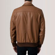 Lester Brun Suede Bomberjakke i Skinn for Herre – alternate product view 5