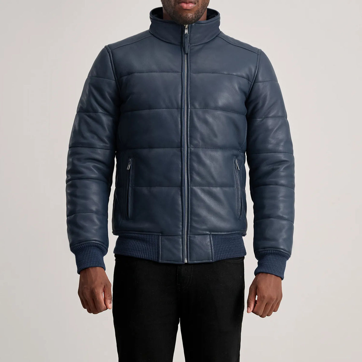 Lucas Bomberjakke i Skinn for Herre – alternate product view 4