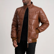 Lucas Bomberjakke i Skinn for Herre – alternate product view 1