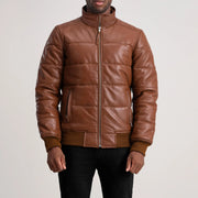 Lucas Bomberjakke i Skinn for Herre – alternate product view 4