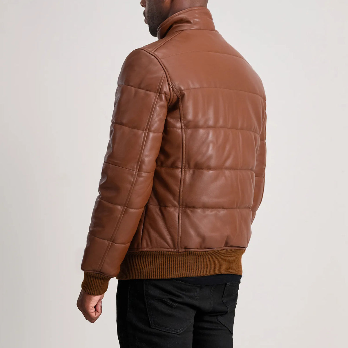 Lucas Bomberjakke i Skinn for Herre – alternate product view 5
