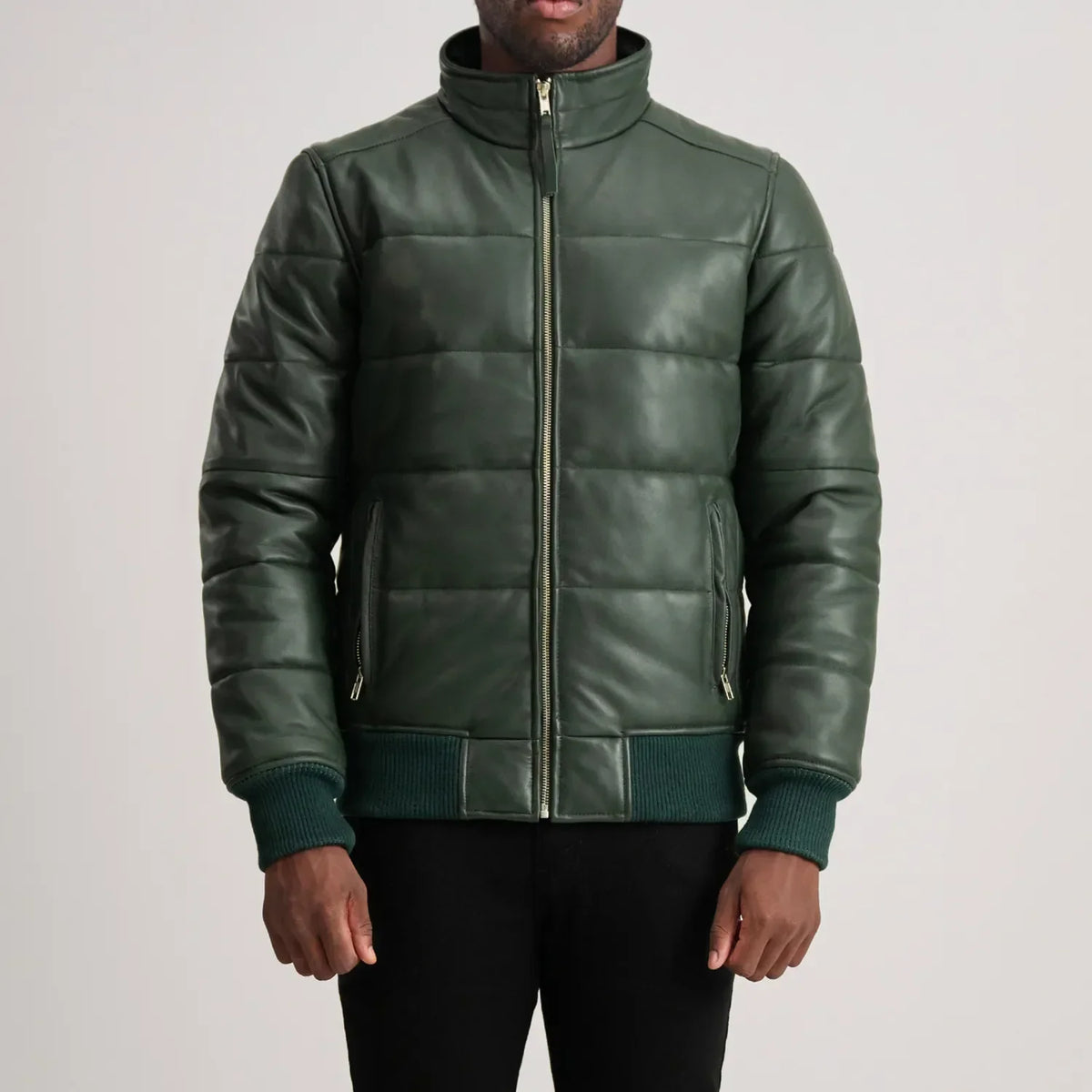 Lucas Bomberjakke i Skinn for Herre – alternate product view 4