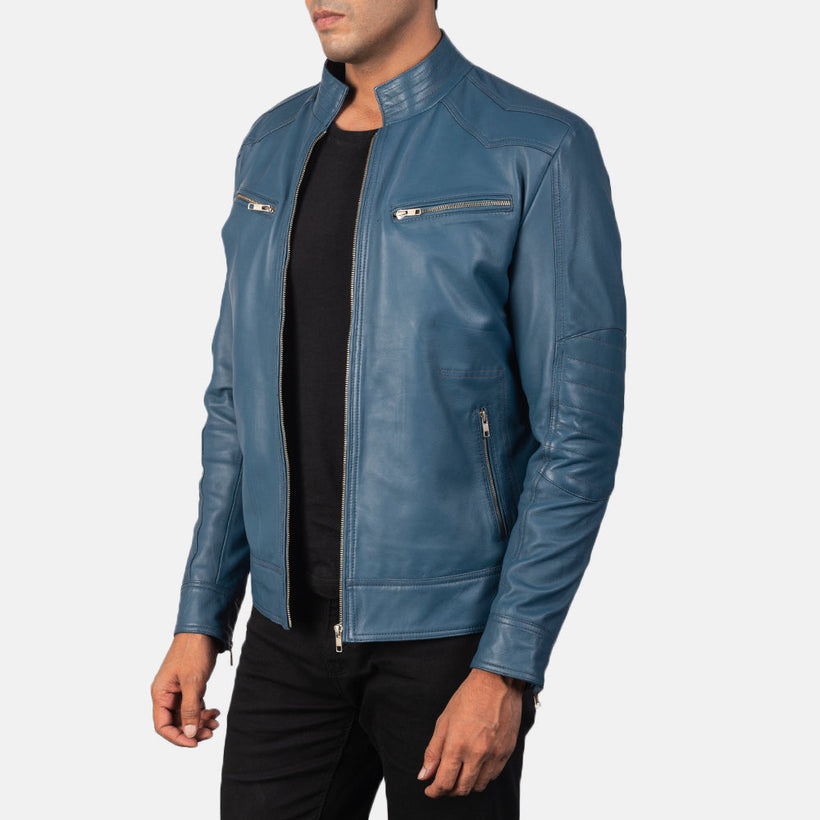 Mack Blue Bikerjakke i Skinn for Herre