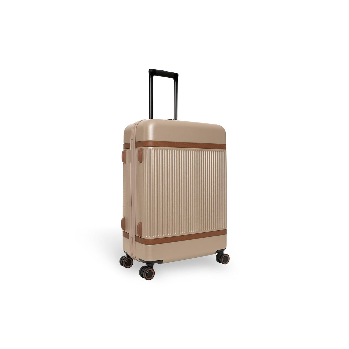 Medium Suitcase Zuna for Kvinner in Classic 100% Full-Grain Leather - Front Profile View &amp; Tailored Silhouette | Buy Online