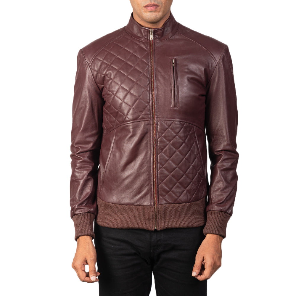 Moda Bomberjakke i Skinn for Herre – alternate product view 3