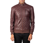 Moda Bomberjakke i Skinn for Herre – alternate product view 3