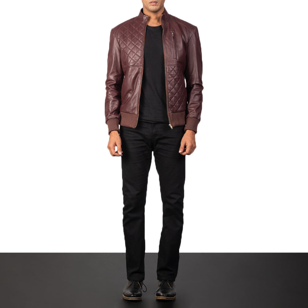 Moda Bomberjakke i Skinn for Herre – alternate product view 4