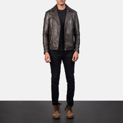 Noah Bikerjakke i Skinn for Herre – alternate product view 4