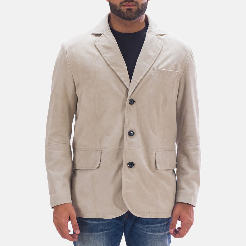 Professor By Day Suede Skinnblazer for Herre