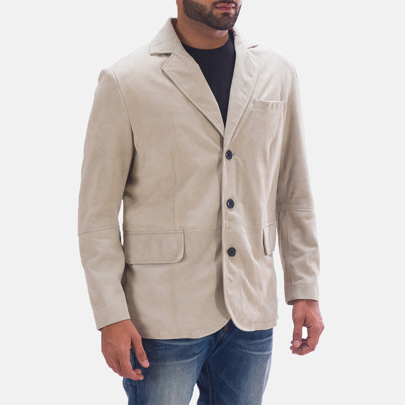 Professor By Day Suede Skinnblazer for Herre