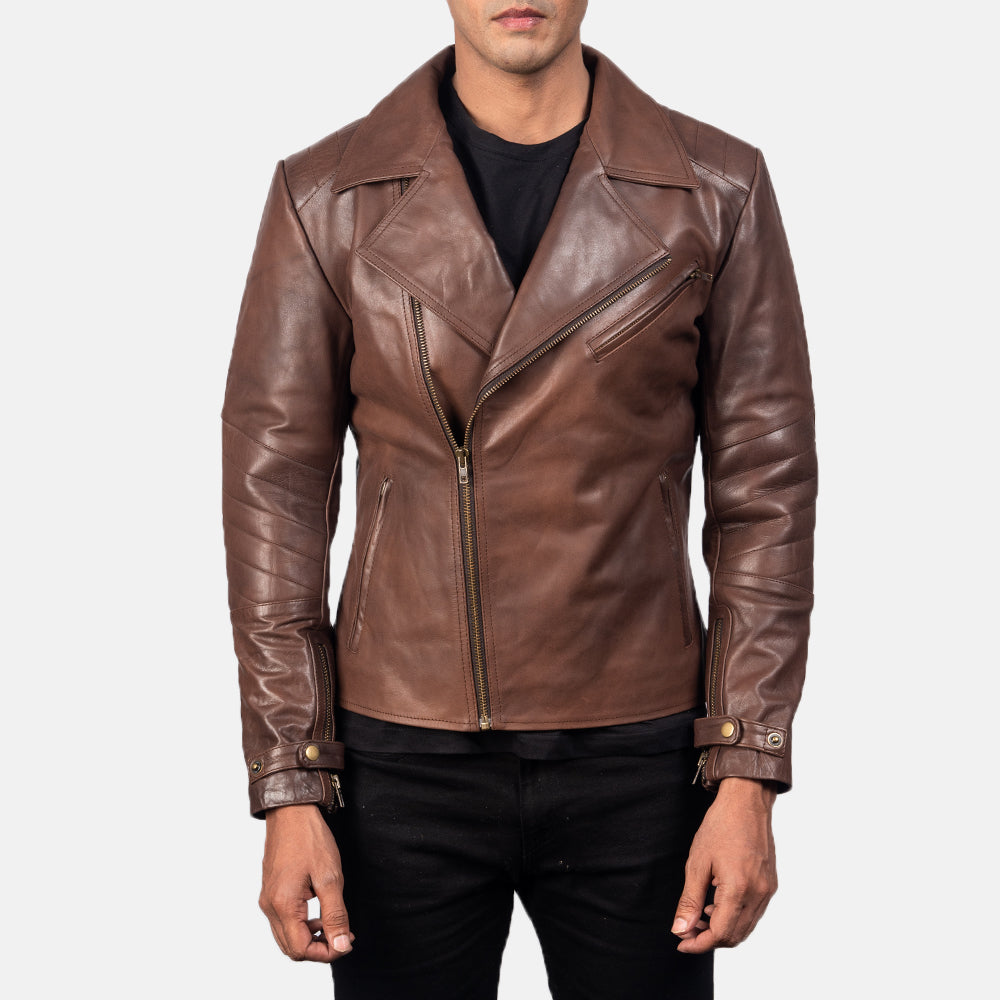 Raiden Bikerjakke i Skinn for Herre – alternate product view 3