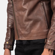 Raiden Bikerjakke i Skinn for Herre – alternate product view 6