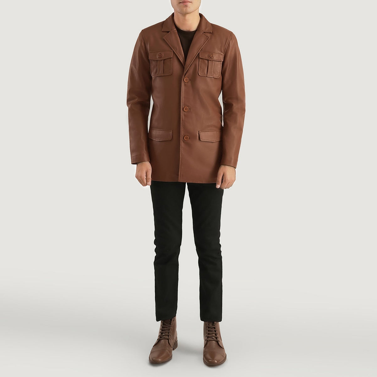 Ray Cutler Skinnjakke for Herre – alternate product view 3