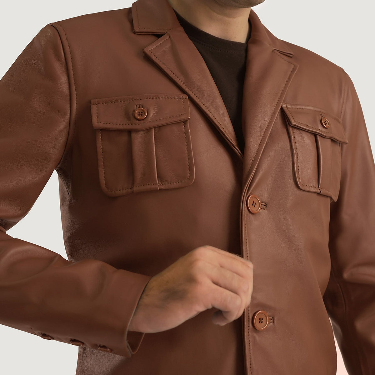 Ray Cutler Skinnjakke for Herre – alternate product view 6