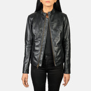 Rumella Bikerjakke i Skinn for Kvinner – alternate product view 1