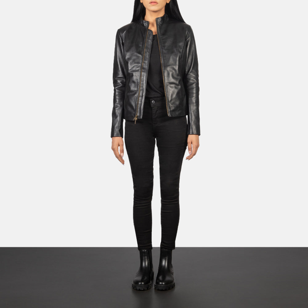 Rumella Bikerjakke i Skinn for Kvinner – alternate product view 3