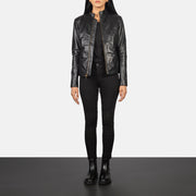 Rumella Bikerjakke i Skinn for Kvinner – alternate product view 3
