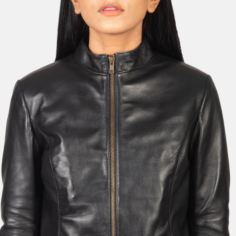 Rumella Bikerjakke i Skinn for Kvinner – alternate product view 6