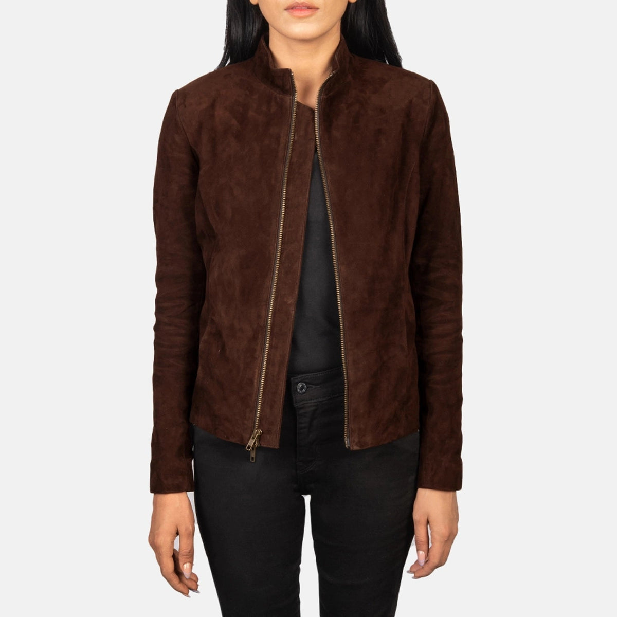 Rumella Bikerjakke i Skinn for Kvinner – alternate product view 1