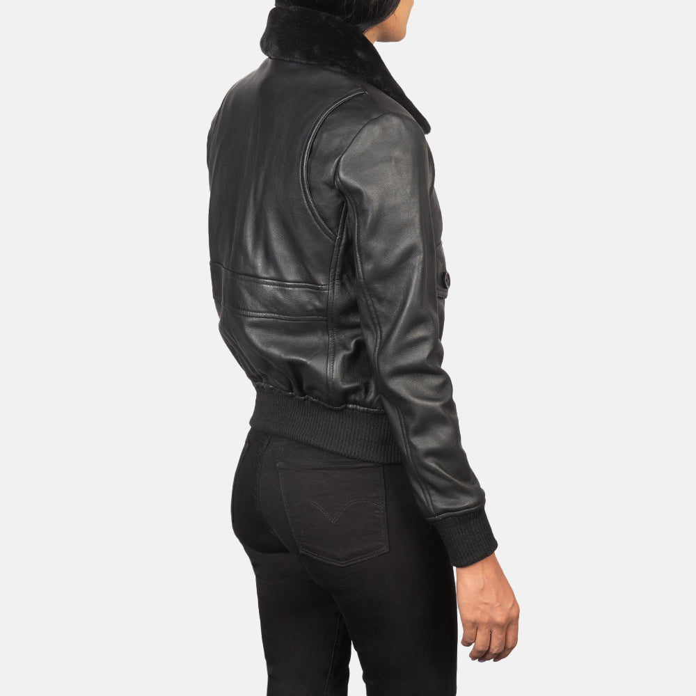 Stella G-1 Bomberjakke i Skinn for Kvinner – alternate product view 5