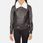 Stella G-1 Bomberjakke i Skinn for Kvinner – alternate product view 4