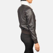 Stella G-1 Bomberjakke i Skinn for Kvinner – alternate product view 5