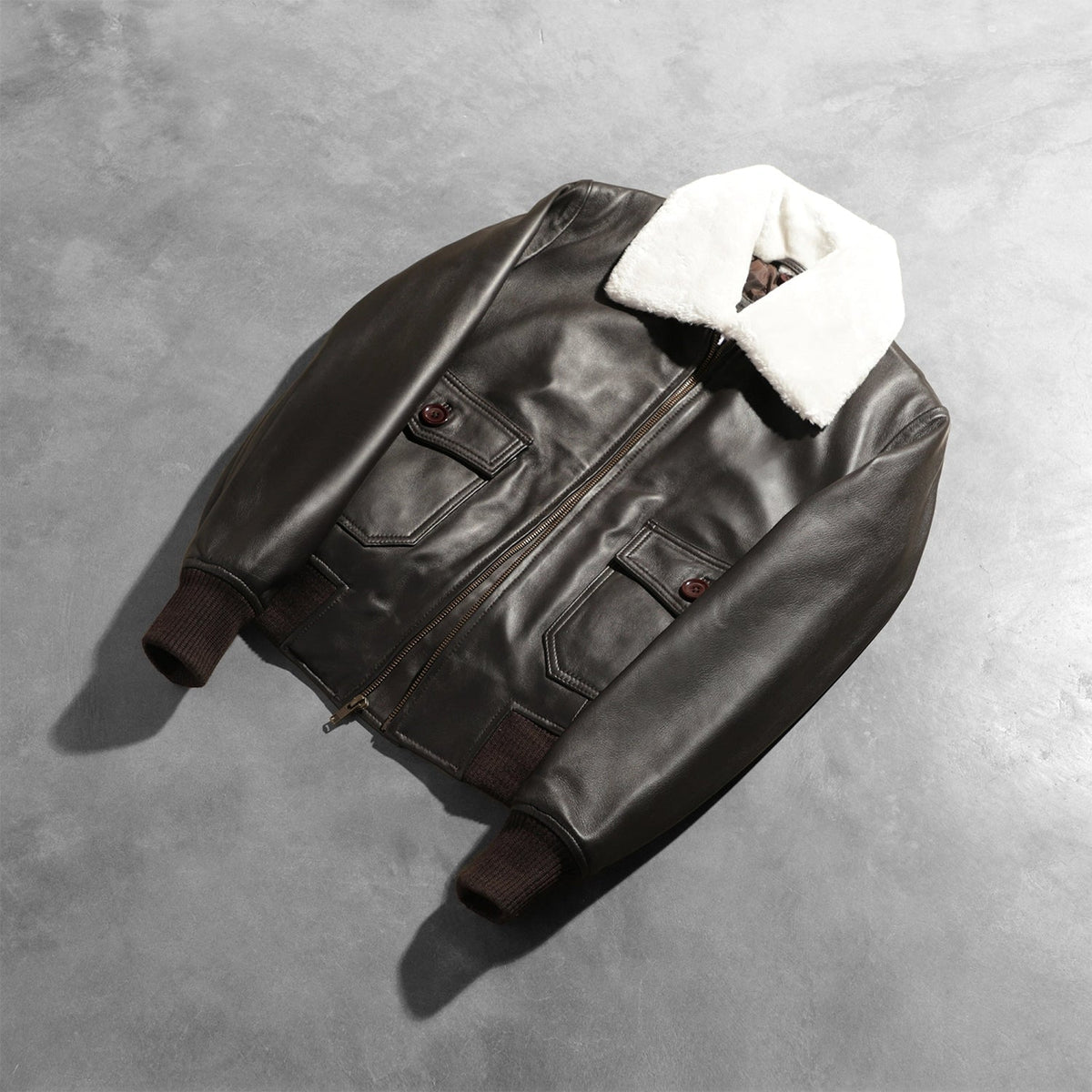 Stella G-1 Bomberjakke i Skinn for Kvinner – alternate product view 8