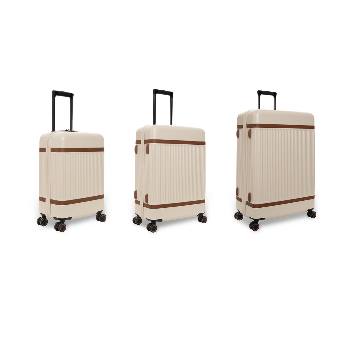 Sandy Beach Suitcase Set Zuna for Kvinner, front view