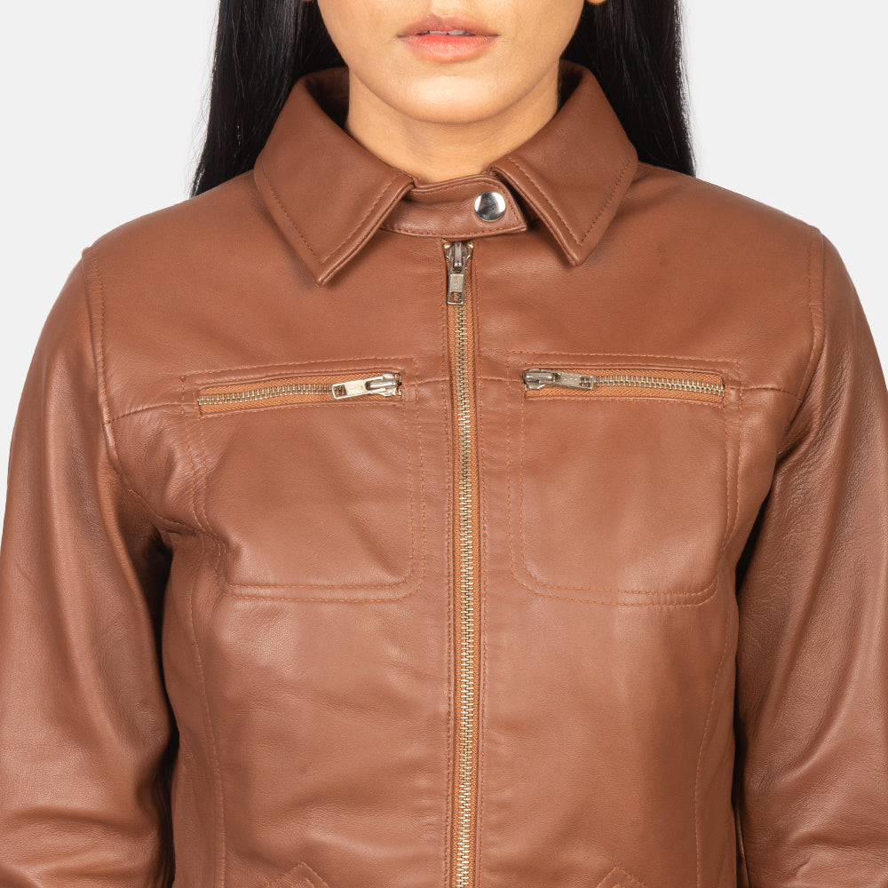 Tomachi Red Skinnjakke for Kvinner – alternate product view 6