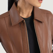 Vixen Classic Collar Skinnjakke for Kvinner – alternate product view 6