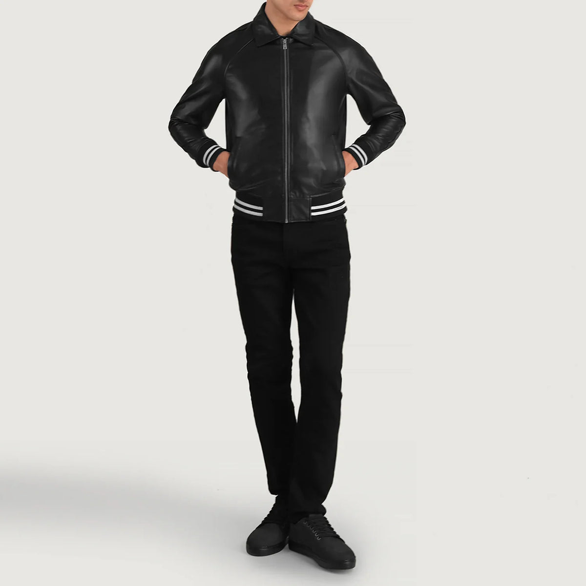 Walton Varsity Skinnjakke for Herre – alternate product view 3