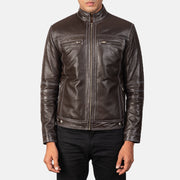 Youngster Bikerjakke i Skinn for Herre – alternate product view 4